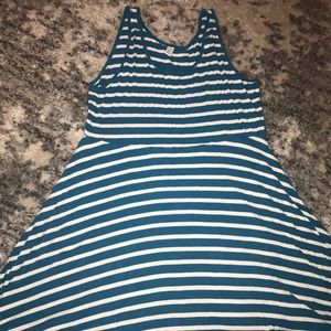 Blue Striped Dress